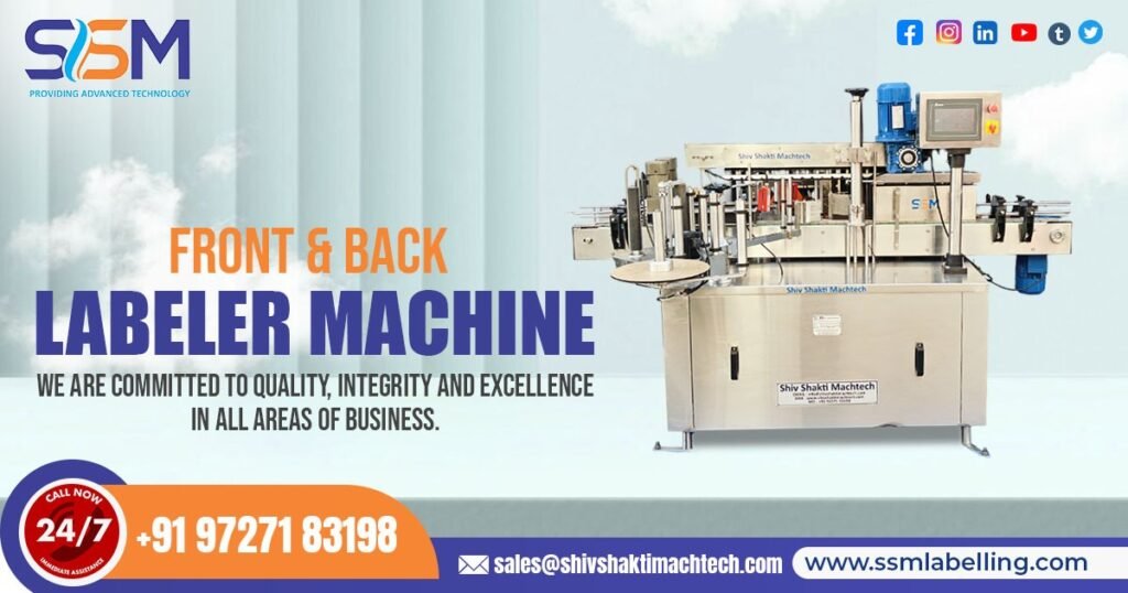 Front and Back Labeler Machine