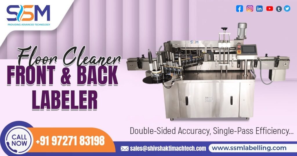 Floor Cleaner Front and Back Labeler