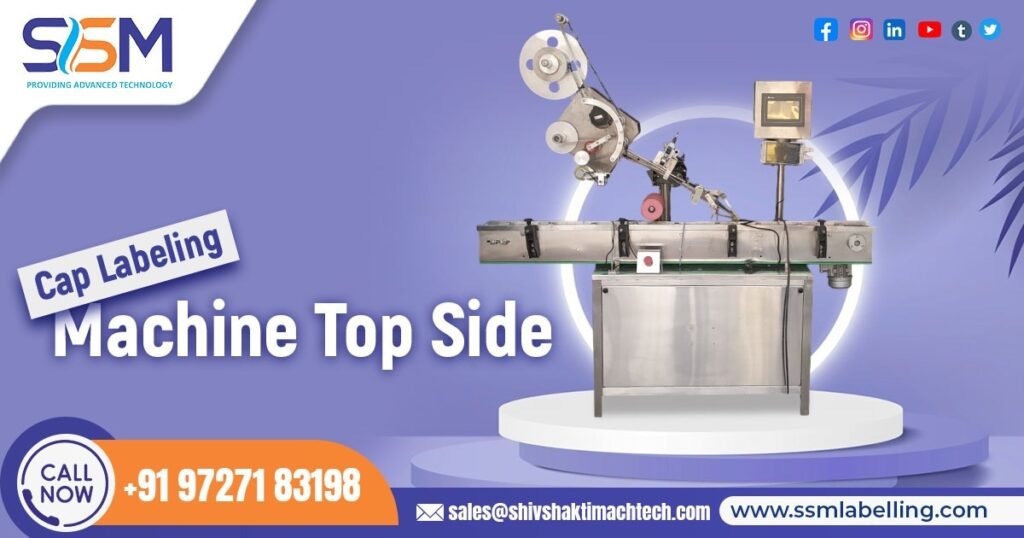 Cap Labeling Machine Top Side