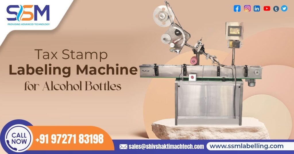 Tax Stamp Labeling Machine for Alcohol Bottle
