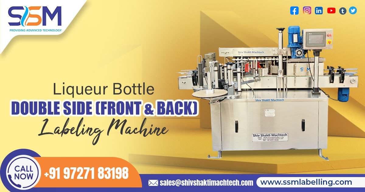 Liqueur Bottle Double Side (Front & Back) Labeling Machine