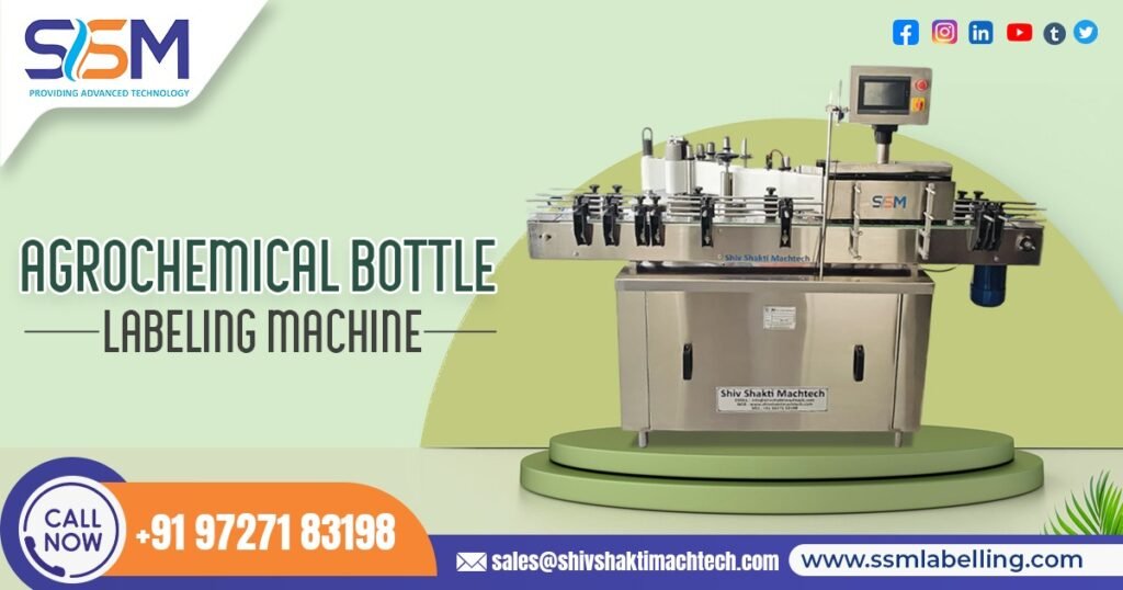 Agrochemical Bottle Labeling Machine