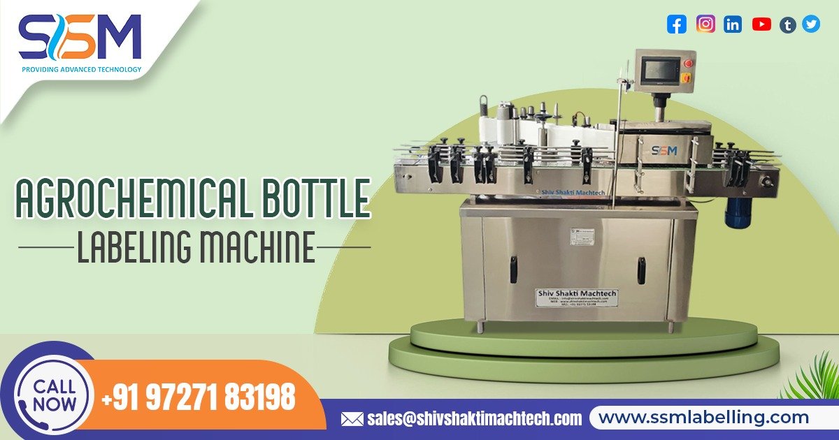 Agrochemical Bottle Labeling Machine
