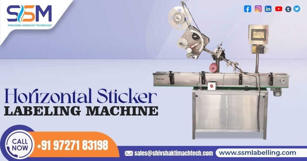 Horizontal Sticker Labeling Machine