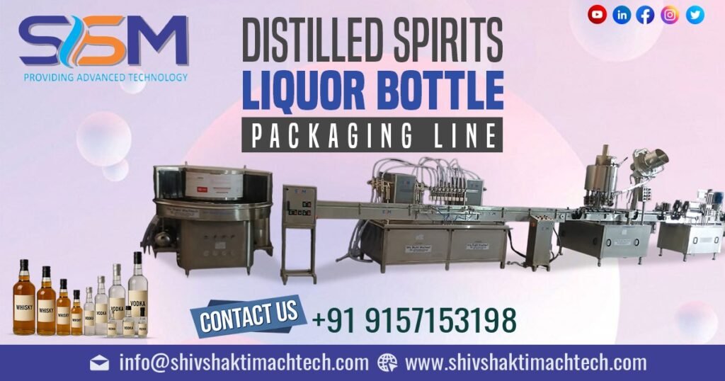 Distilled Spirit PET Bottle Double Side Labeler