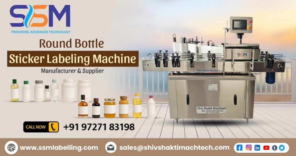 Round Bottle Sticker Labeling Machine in Zambia