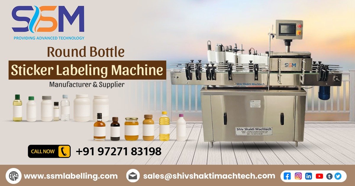 Round Bottle Sticker Labeling Machine in Zambia