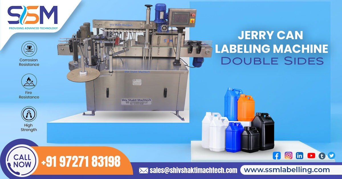 Jerry Can Double‑Sided Labeler Machine in Middle-East Countries