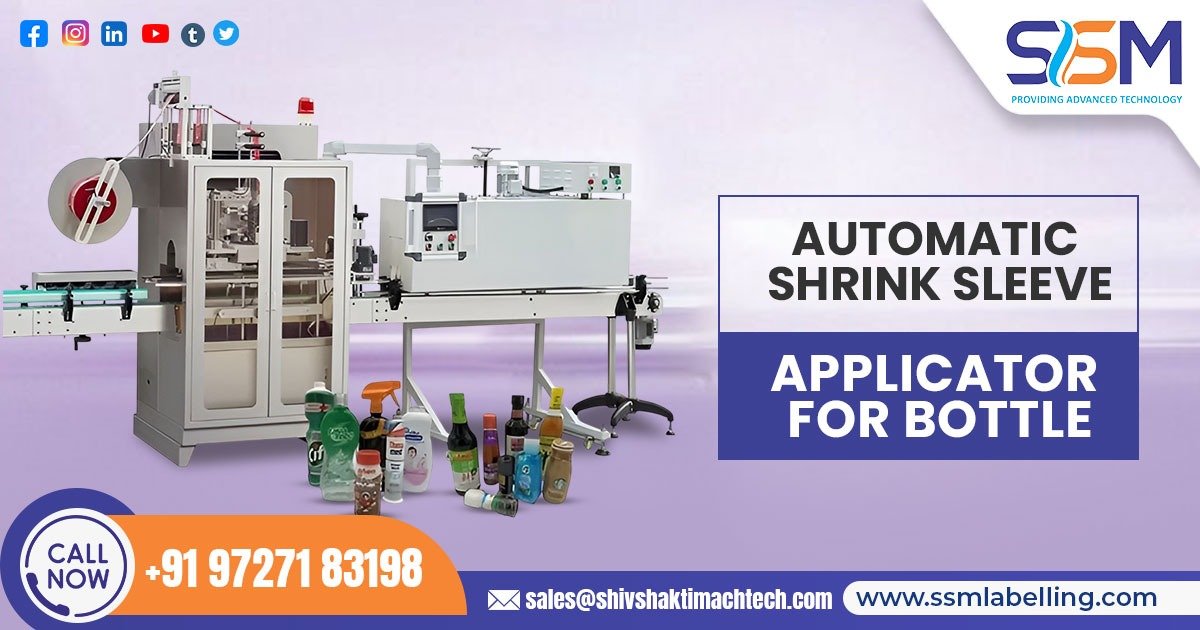 Automatic Shrink Sleeve Applicator for Bottle in Middle-East Countries