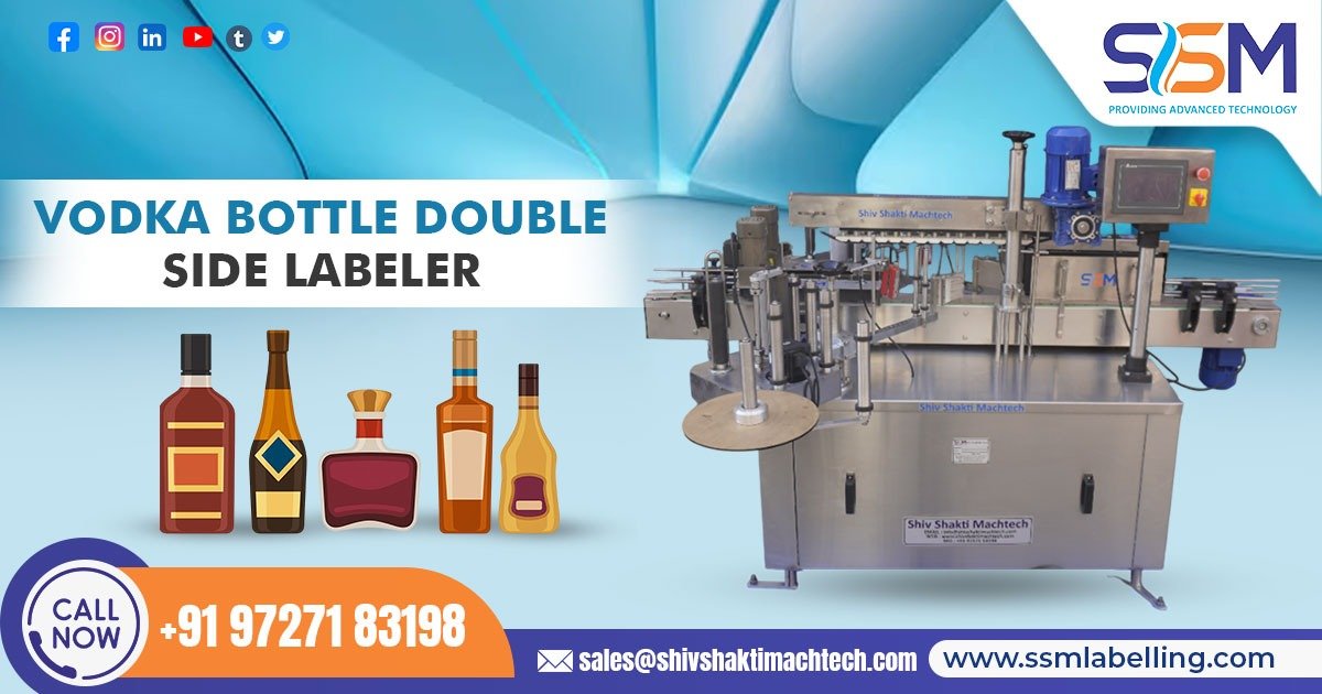 Vodka Bottle Double Side Labeler in South Africa