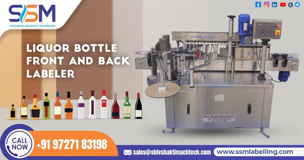 Liquor Bottle Front and Back Labeler