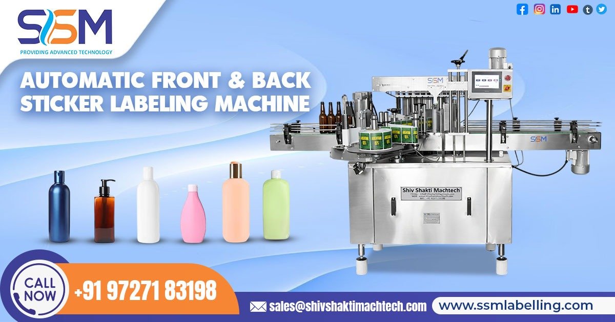 Automatic Front and Back Sticker Labelling Machine