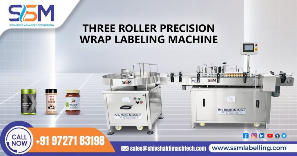 Three Roller Precision Wrap Labelling Machine