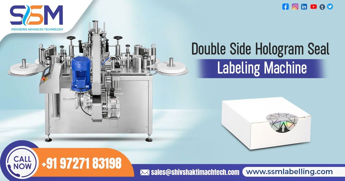 Double Side Hologram Seal Labelling Machine