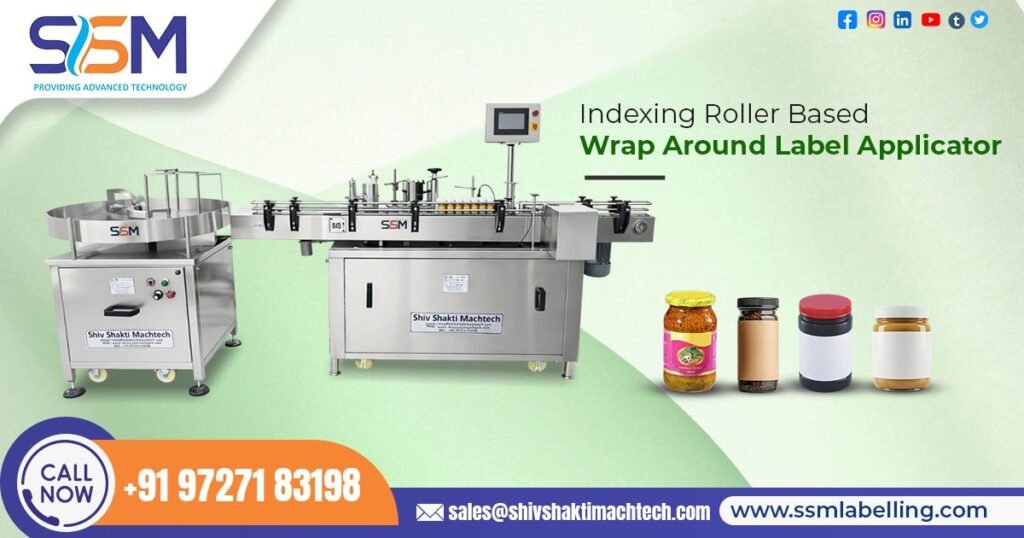 Indexing Roller Based Wrap Around Label Applicator