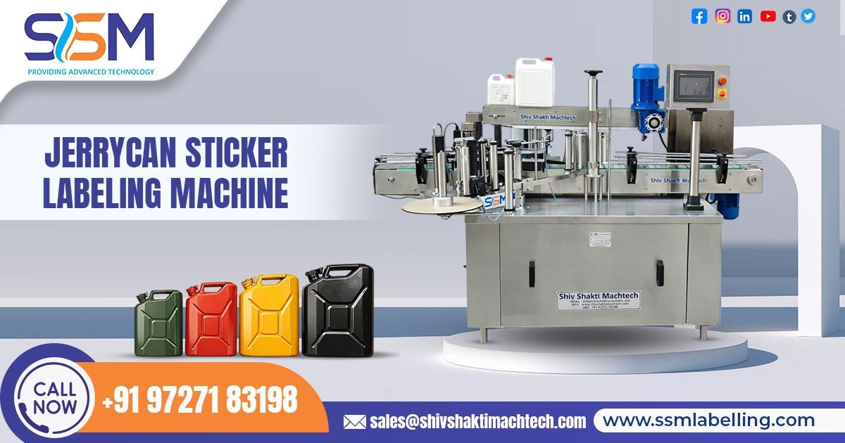 Jerrycan Sticker Labeling Machine