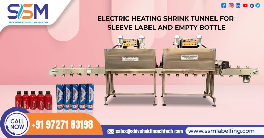 Electric Heating Shrink Tunnel For Sleeve Label and Empty Bottle
