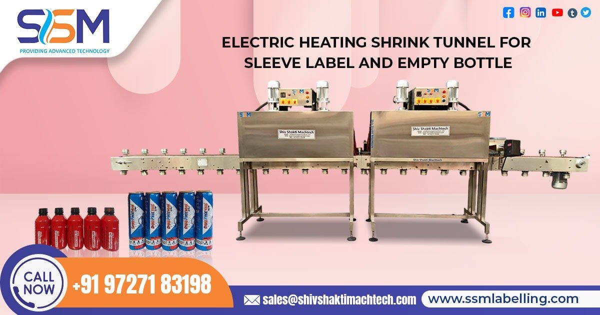 Electric Heating Shrink Tunnel For Sleeve Label and Empty Bottle