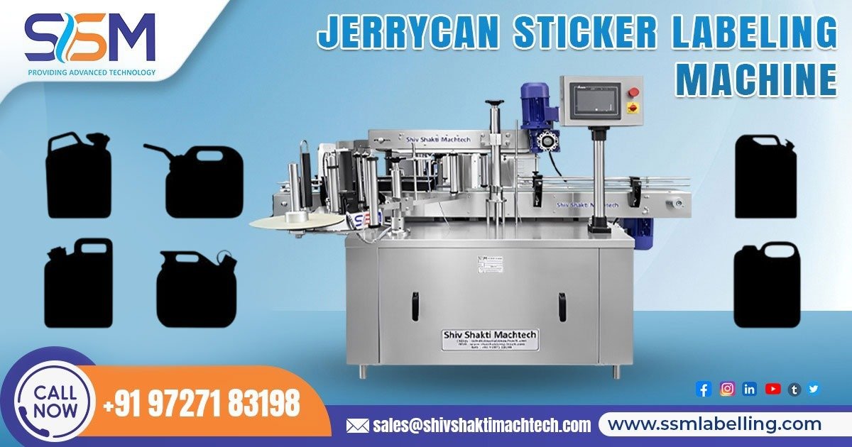 Jerrycan Sticker Labeling Machine