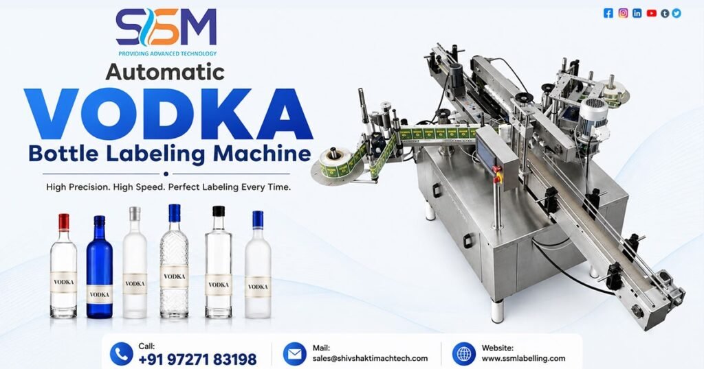 Automatic Vodka Bottle Labeling Machine in Tanzania