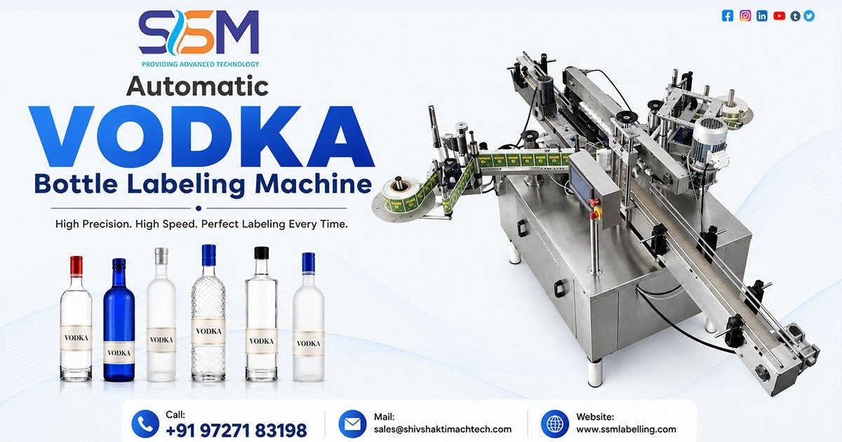 Automatic Vodka Bottle Labeling Machine in Tanzania